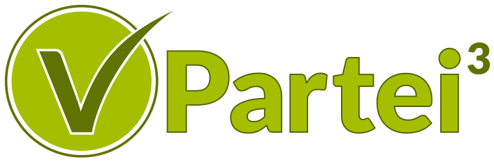 Logo der V-Partei hoch 3